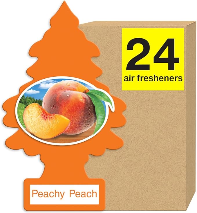 LITTLE TREES Air Fresheners Car Air Freshener. Hanging Tree Provides Long Lasting Scent for Auto or Home. Wild Cherry, 24 Air Fresheners