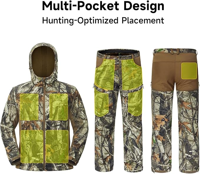 Camouflage Hunting Jacket and Pants Set