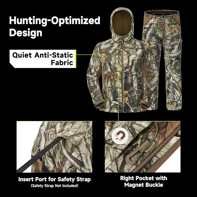 Camouflage Hunting Jacket and Pants Set