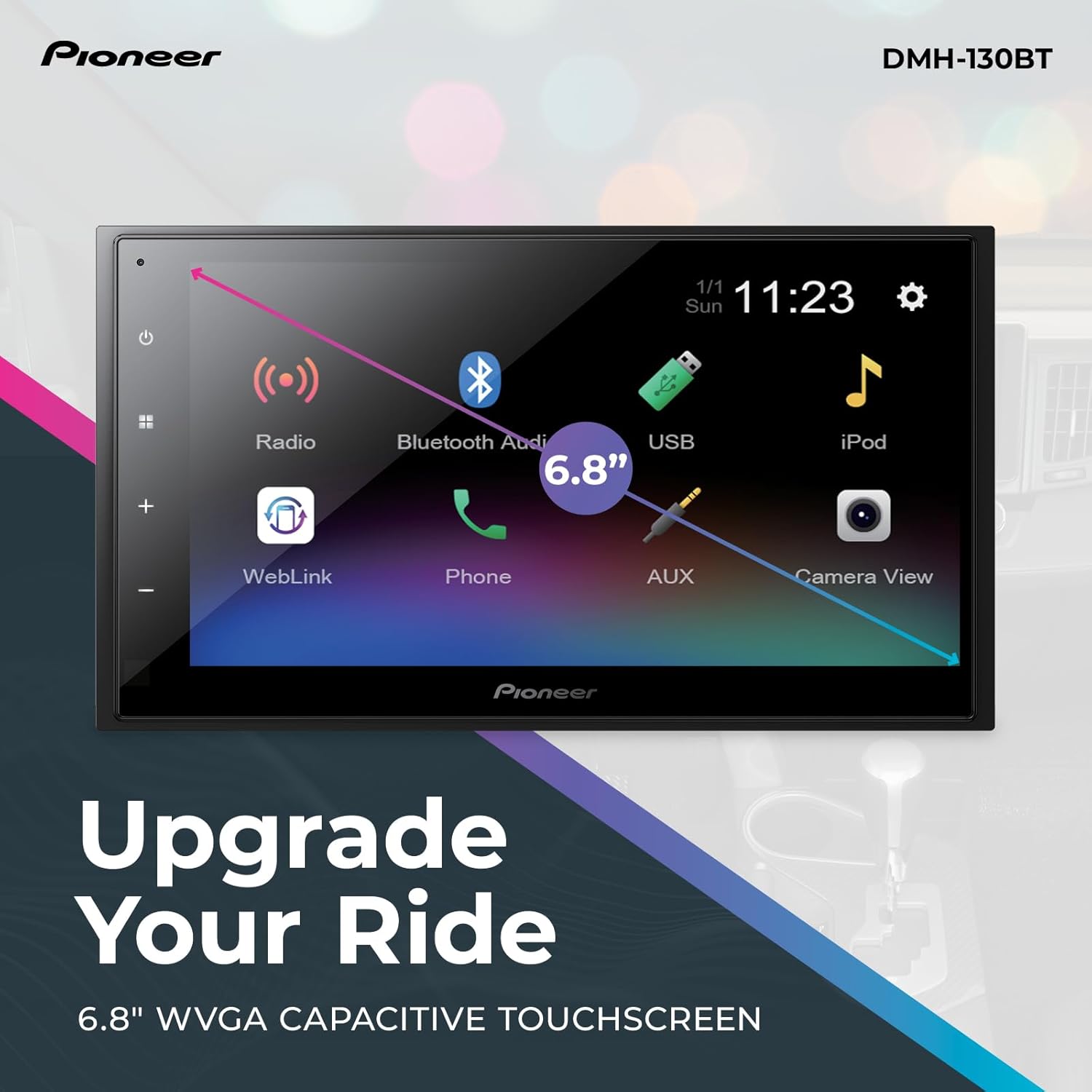 Pioneer DMH-130BT Car Stereo