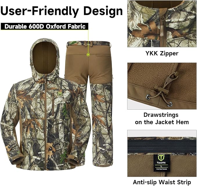 Camouflage Hunting Jacket and Pants Set