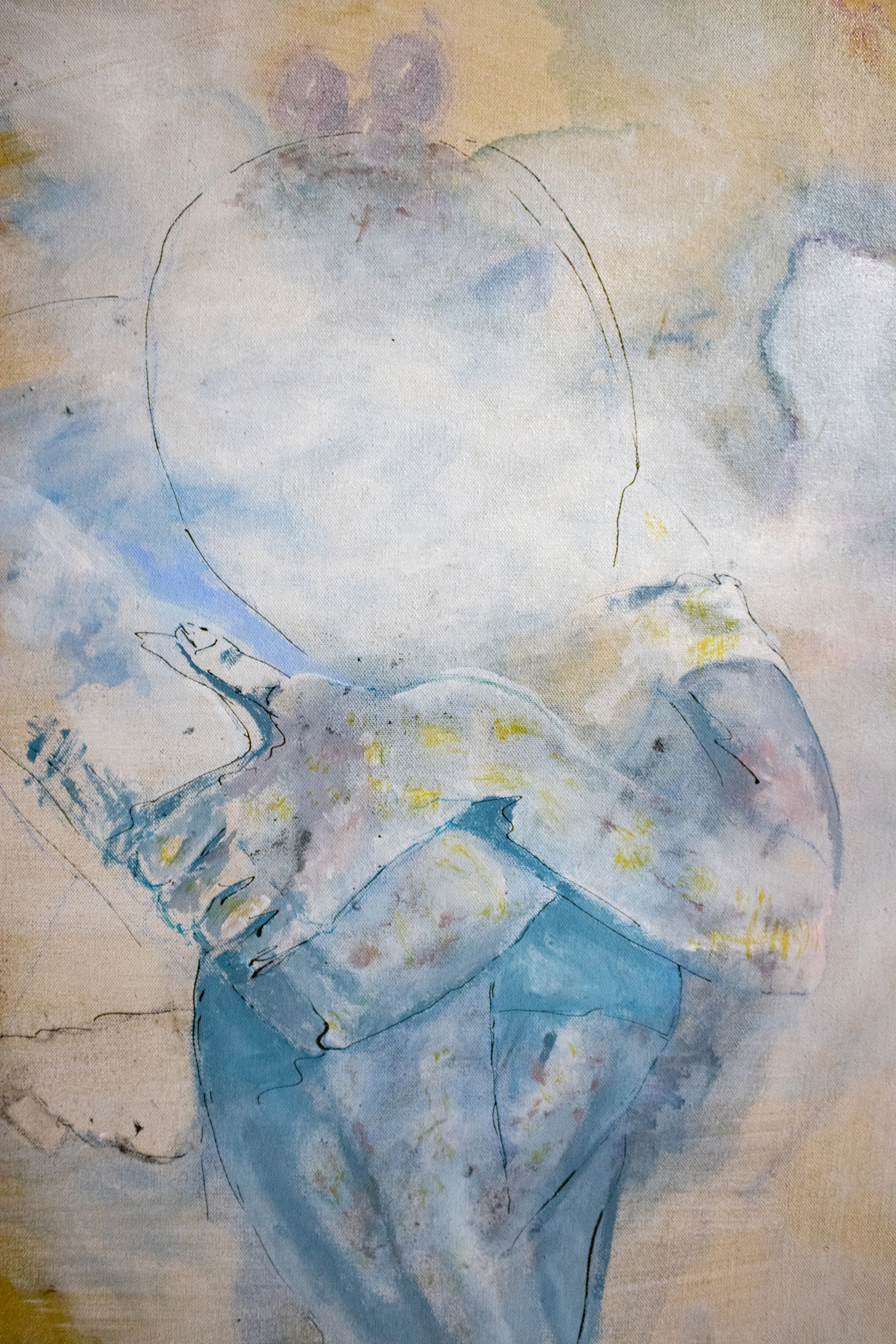 Pintura abstracta de figura