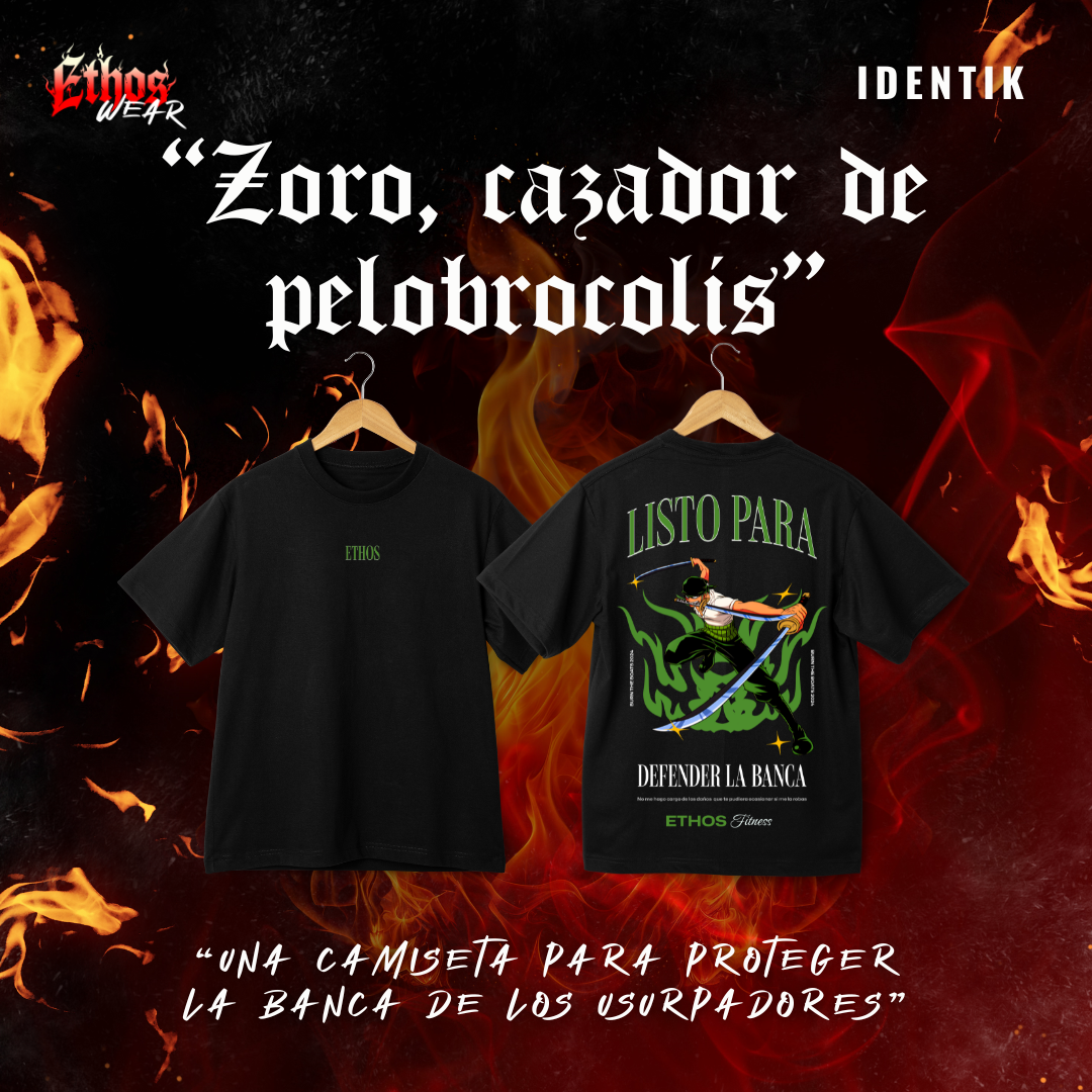 CAMISETA  "ZORO, CAZADOR DE PELOBRÓCOLIS"