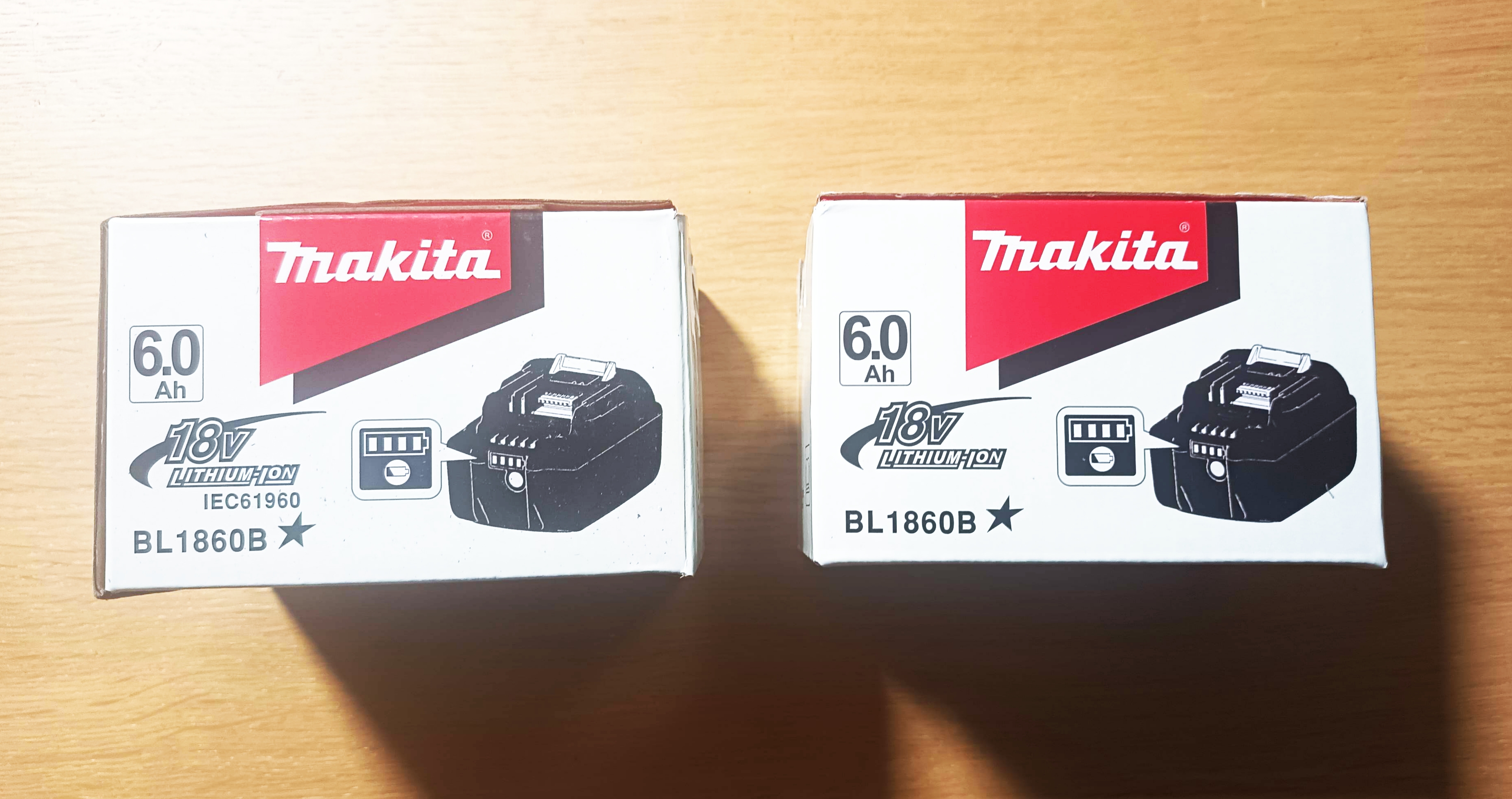 Set of 2 Makita 18V LXT Lithium-Ion Batteries