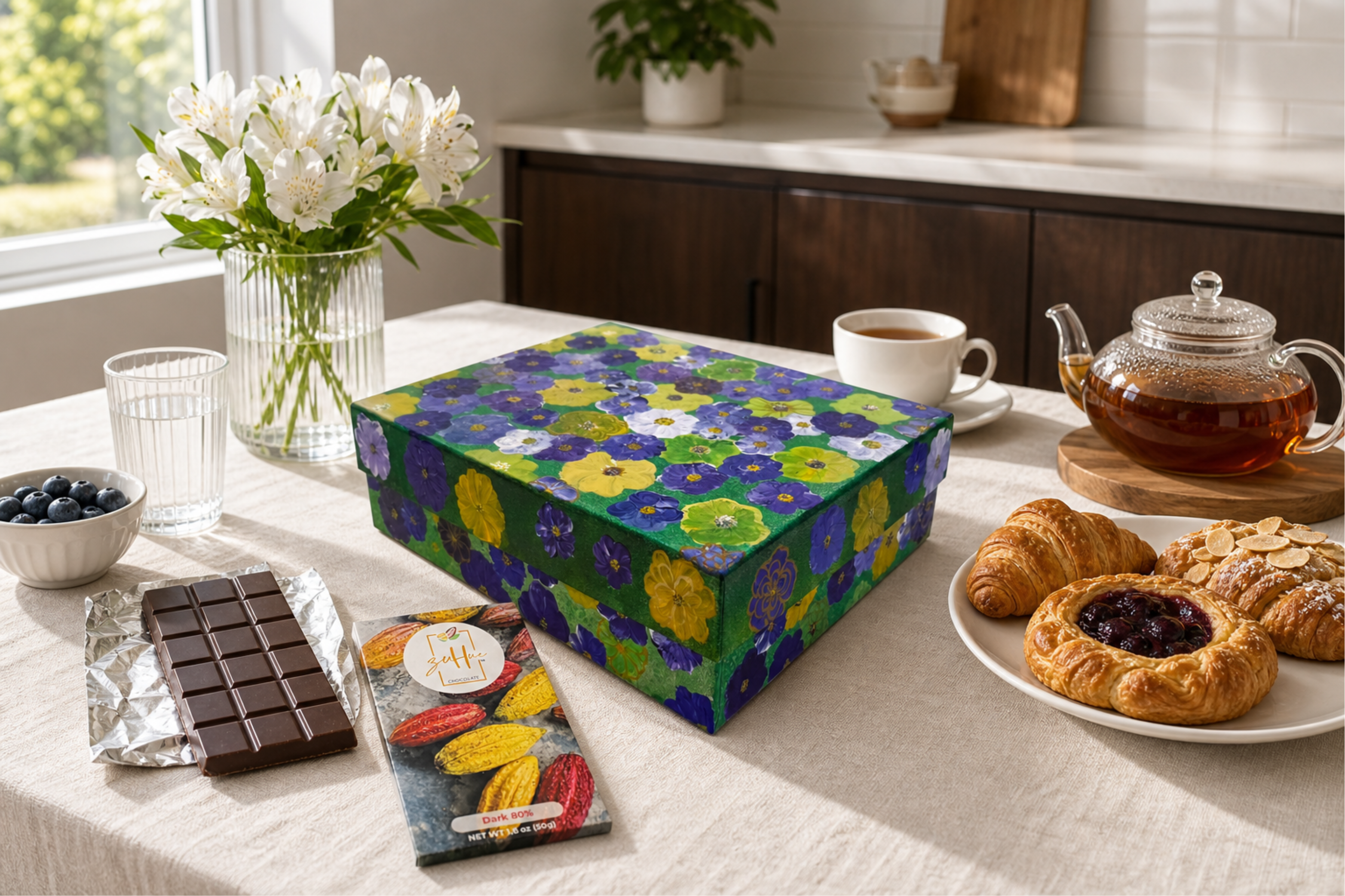 Art Box - Violas and Pansies