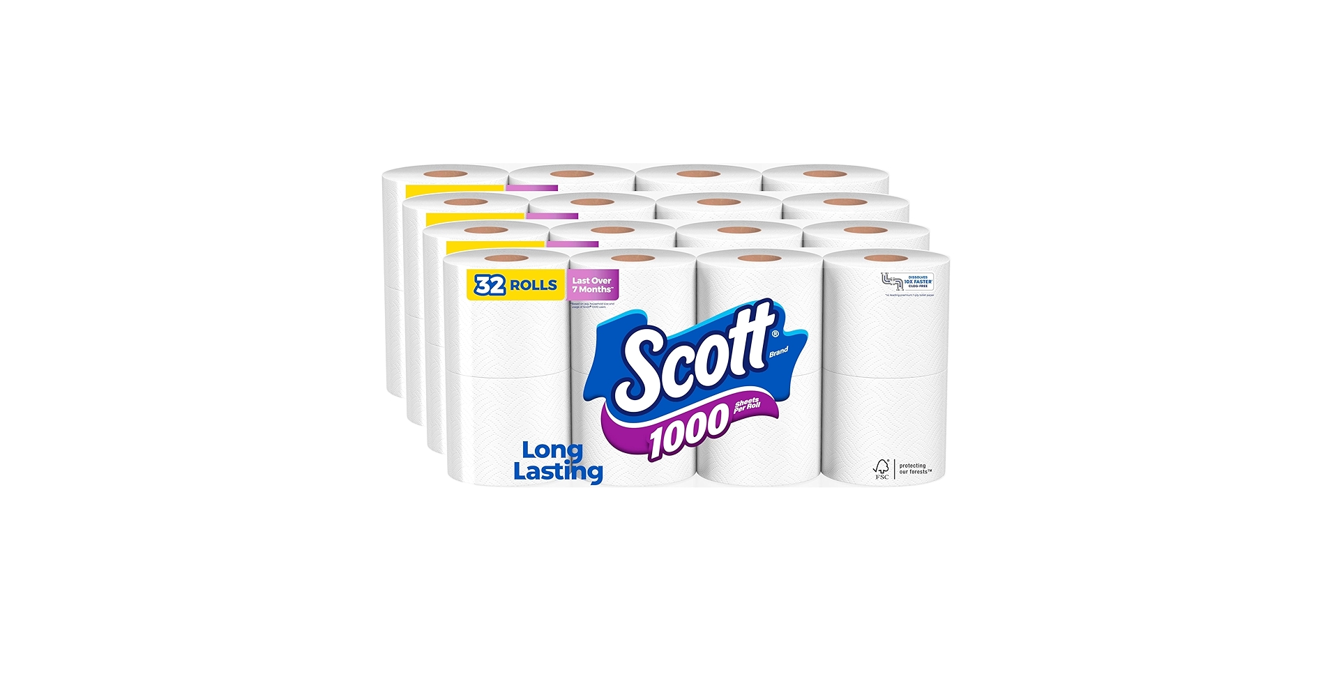 Scott 1000 Toilet Paper, 32 Rolls