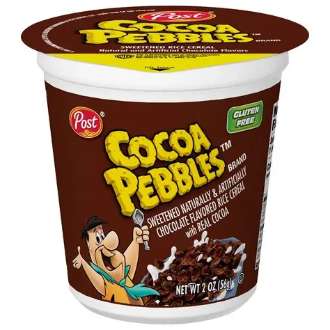 Cocoa Pebbles Chocolate Cereal Cup