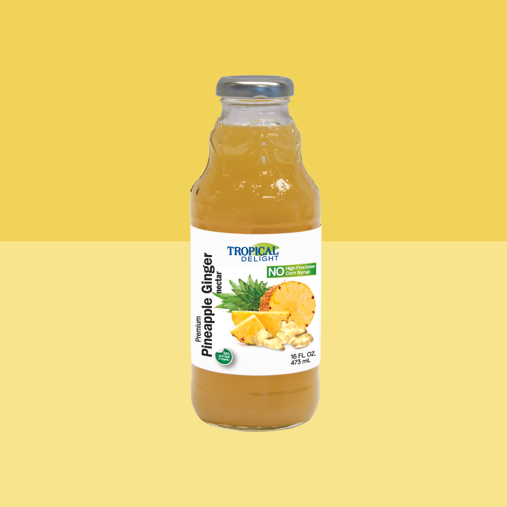 Tropical Delight 100% Pineapple Ginger 16oz
