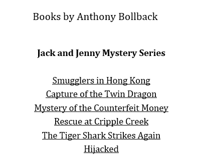 Mystery of the Counterfeit Money:  Book 3 of the Jack and Jenny Mystery Series 