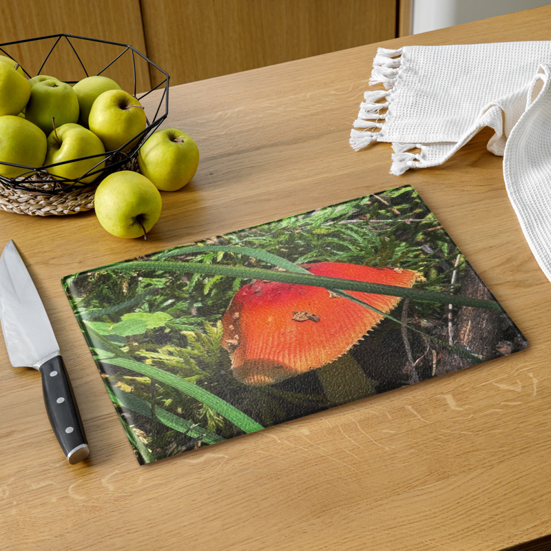 Mushroom Glass Cutting Board