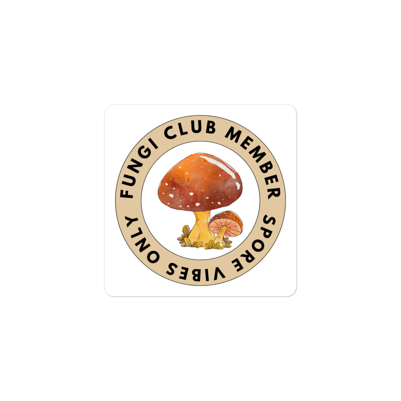 Fungi Club Member Sticker