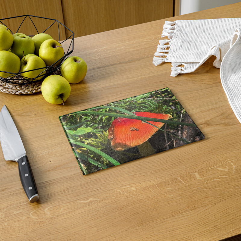Mushroom Glass Cutting Board