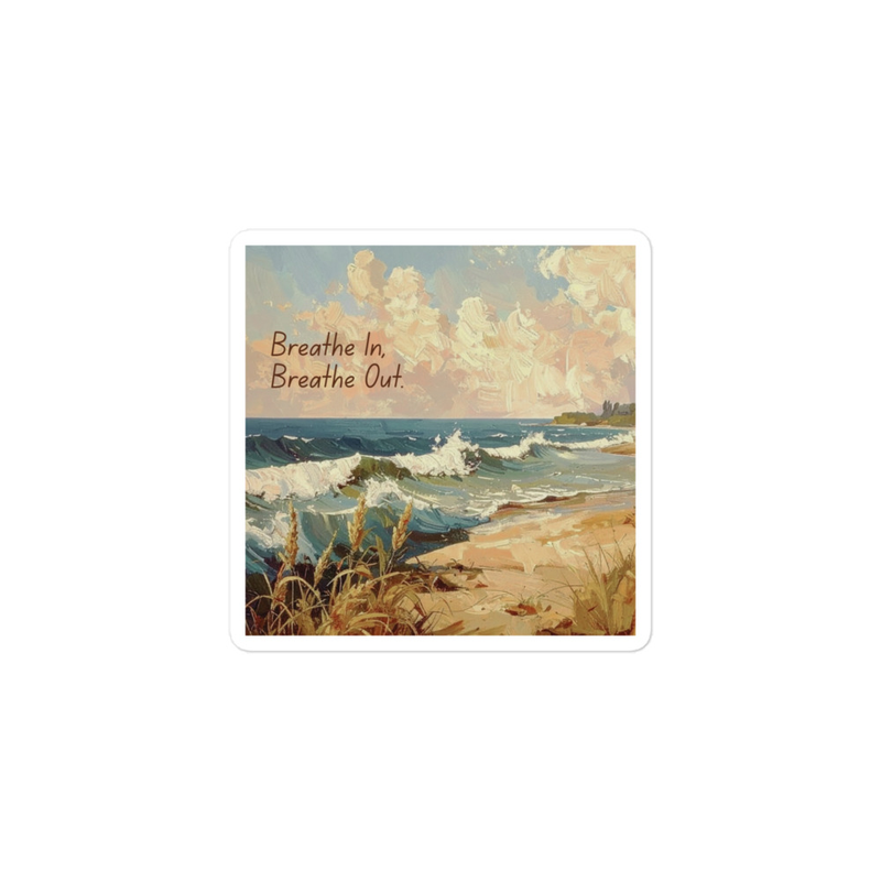 Inspirational Beach Art Sticker