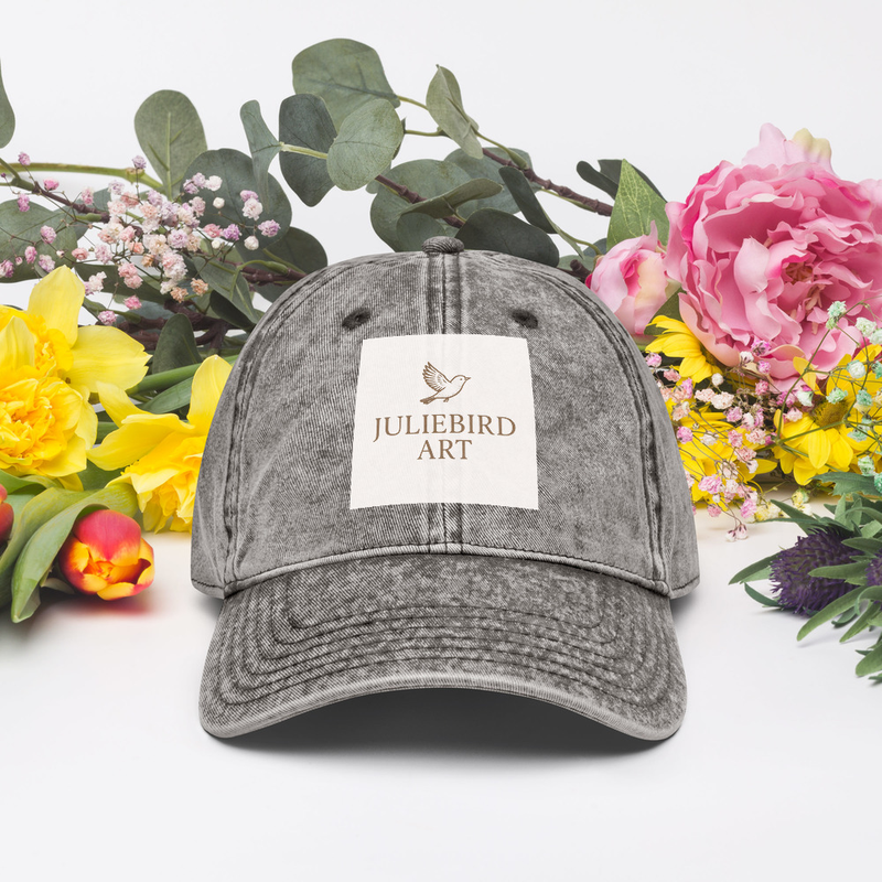 Juliebird Art Denim Cap