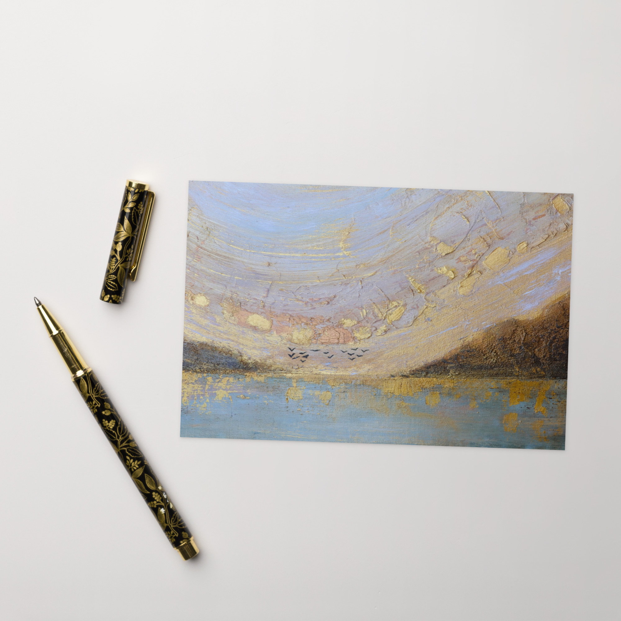 Gold Path Greeting card