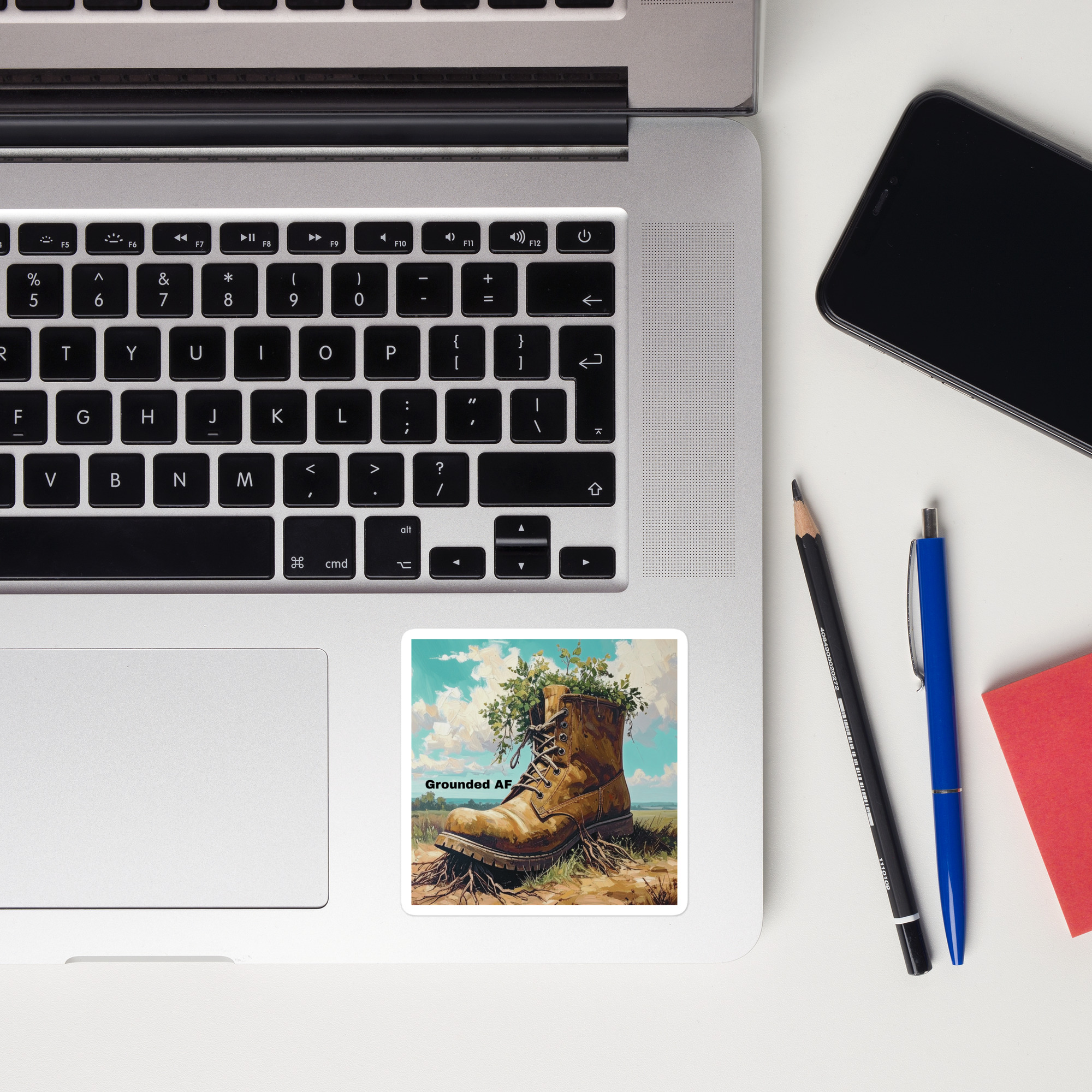 Grounded AF Sticker