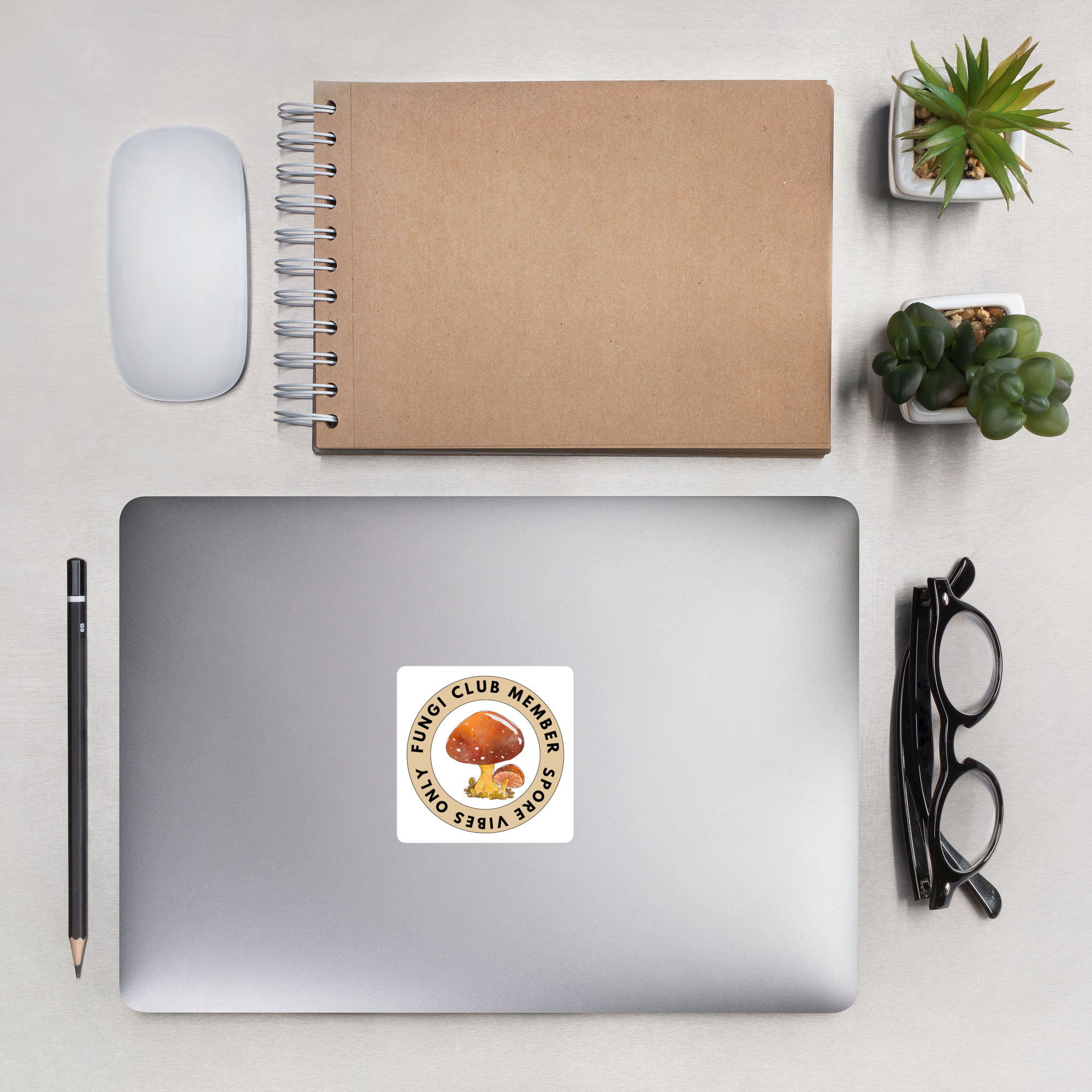Fungi Club Member Sticker
