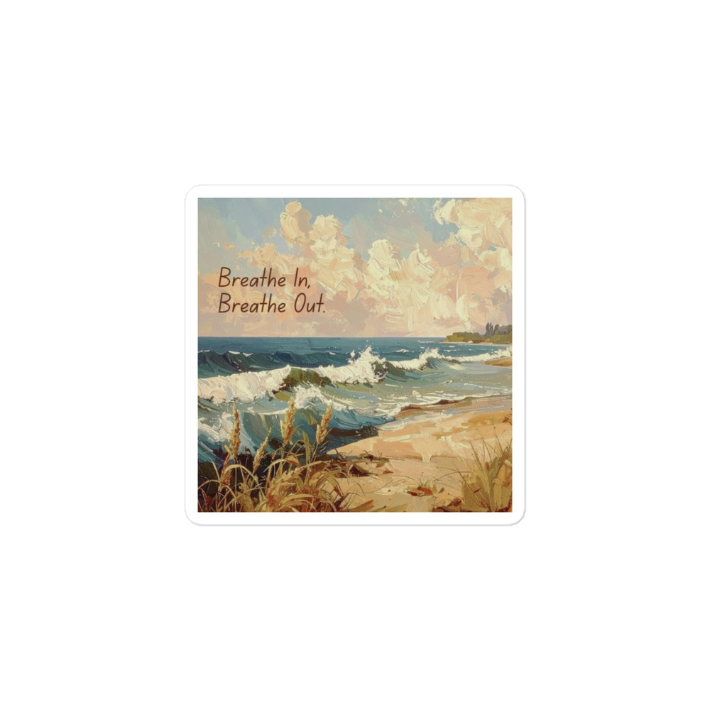 Inspirational Beach Art Sticker