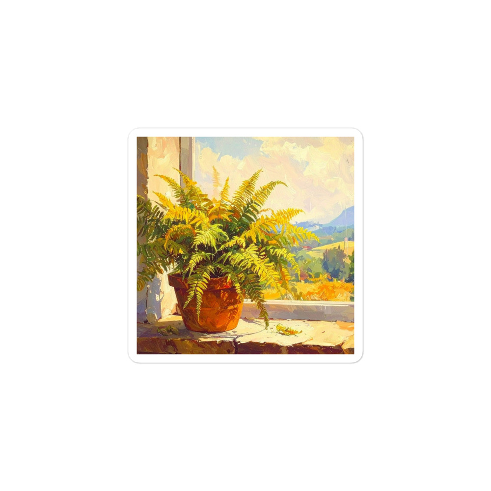 Potted Fern Plant - Sticker