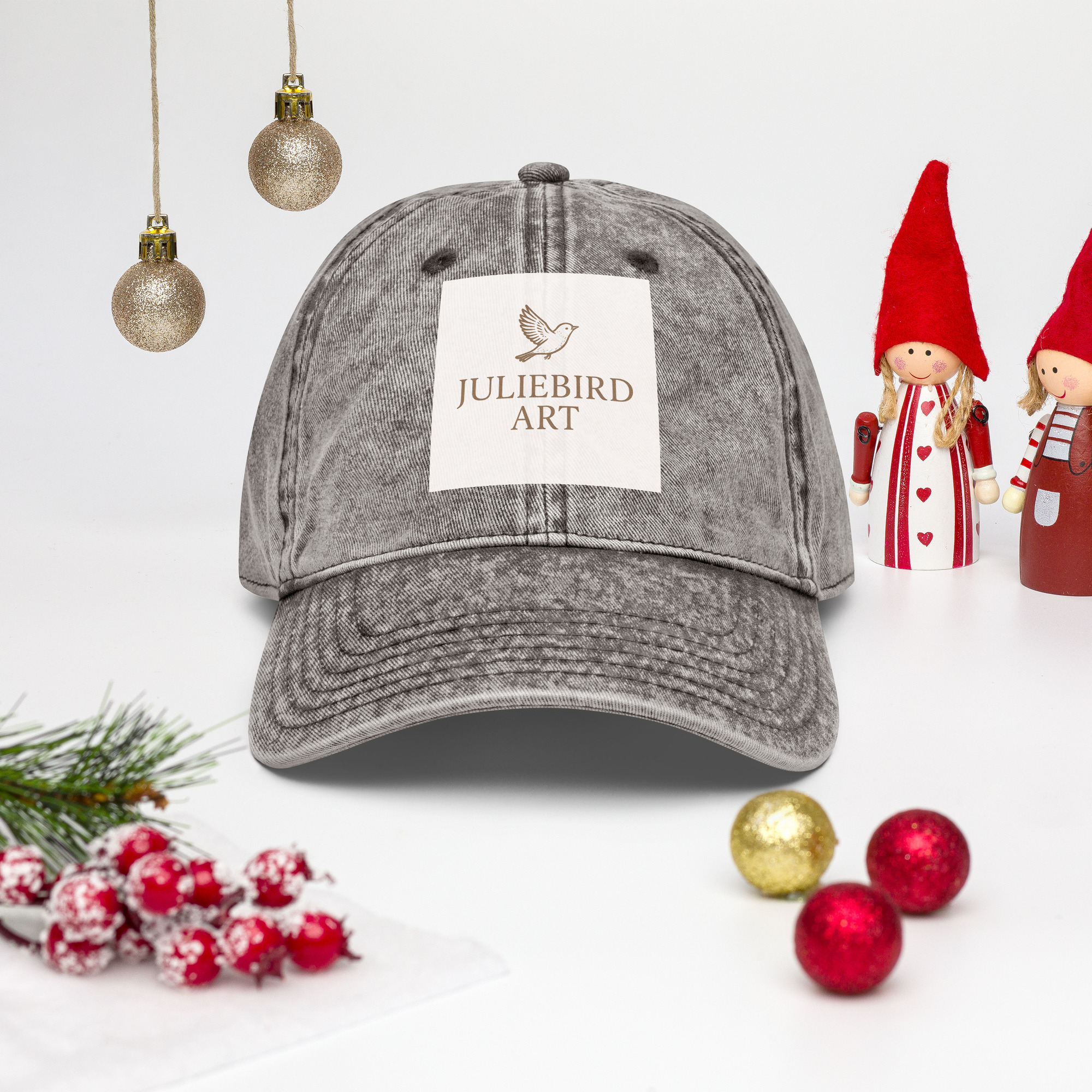 Juliebird Art Denim Cap