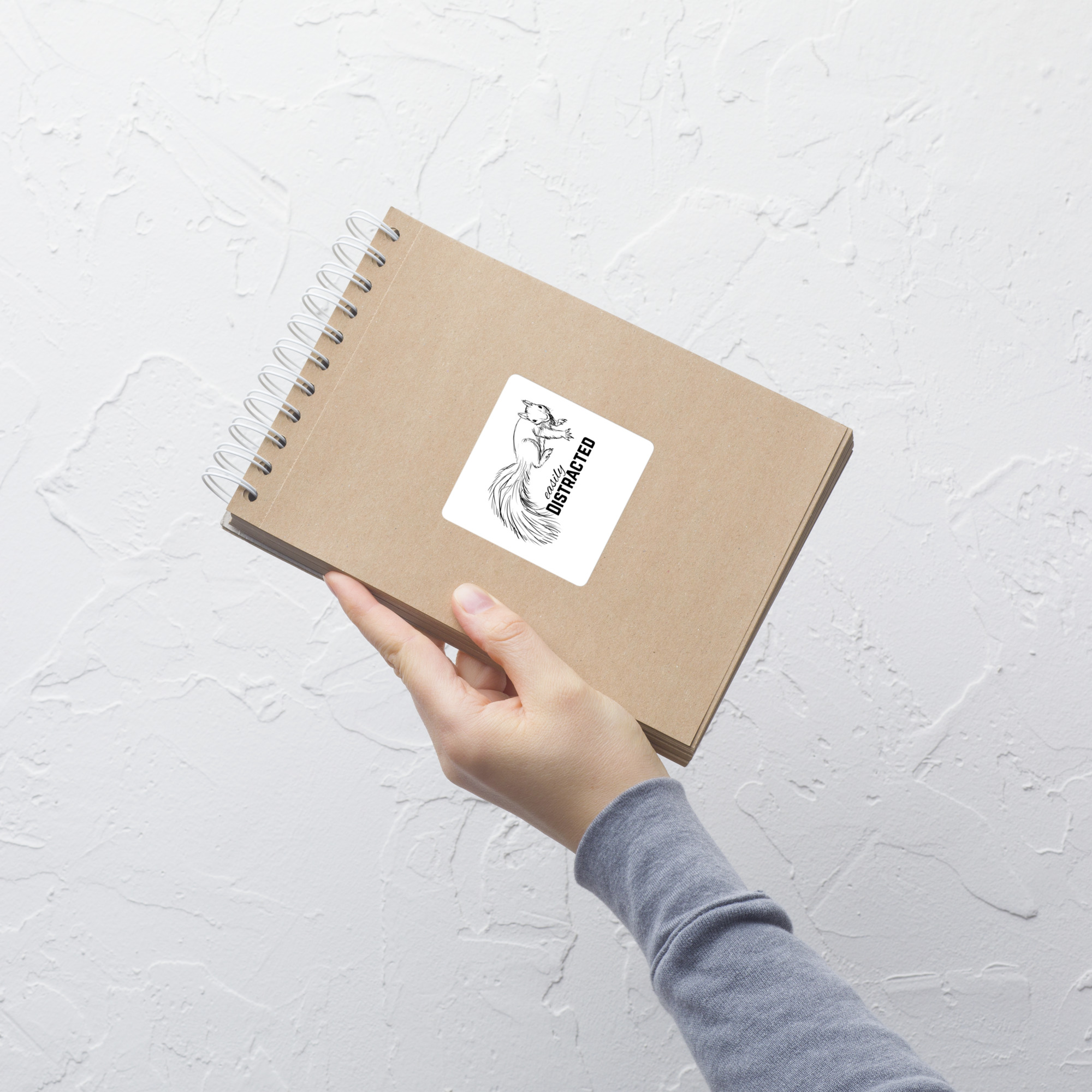 Easily Distracted Squirrel Sticker