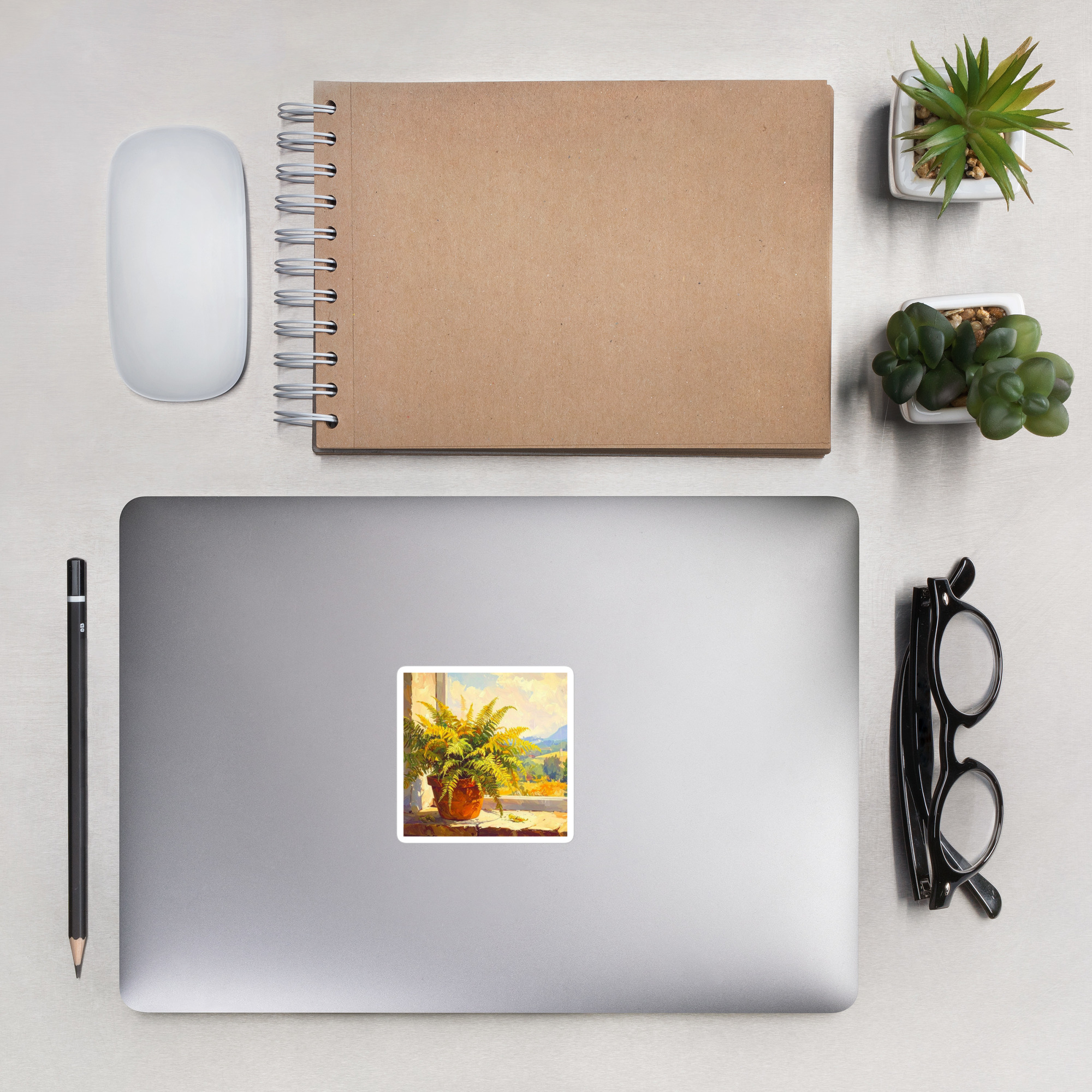 Potted Fern Plant - Sticker