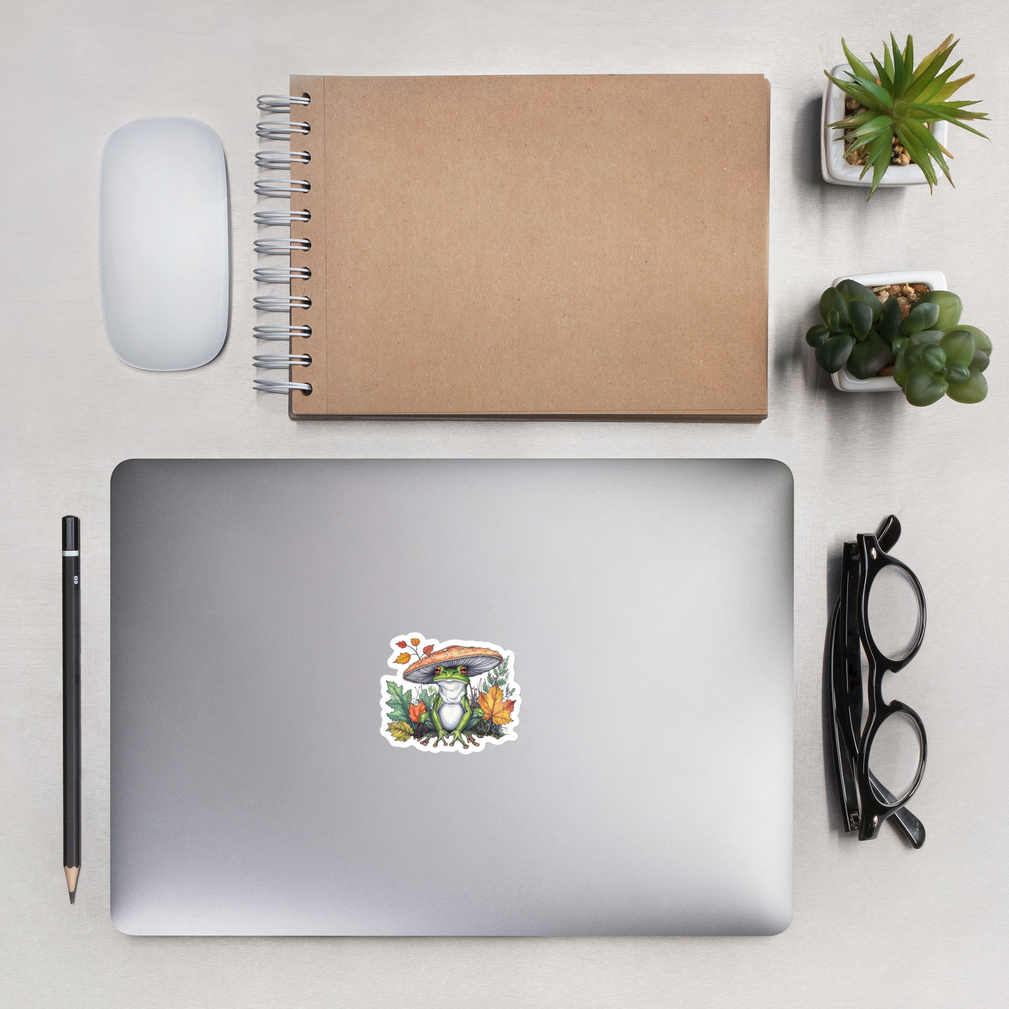 Frog Mushroom Autumn Sticker