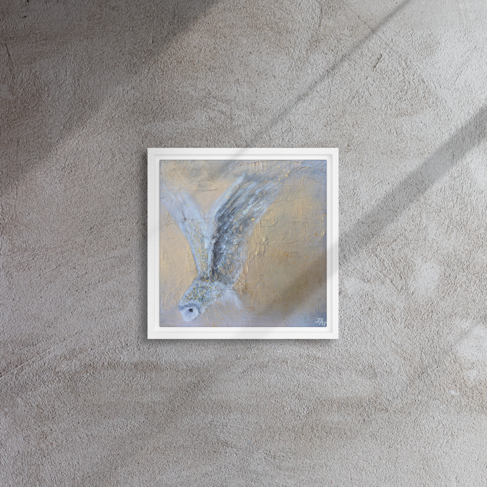 Noble Owl - Framed Canvas