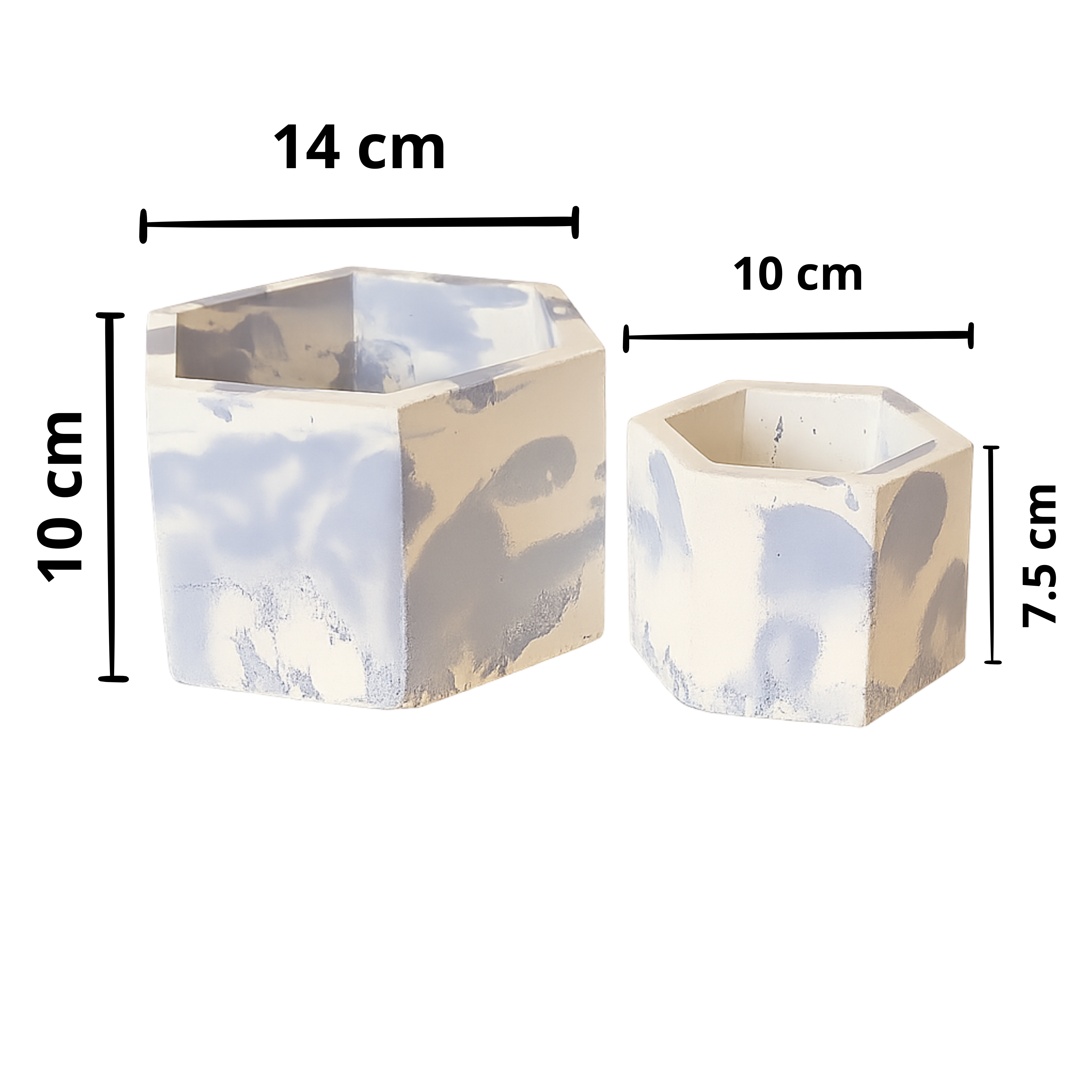 Macetas geométricas set x2