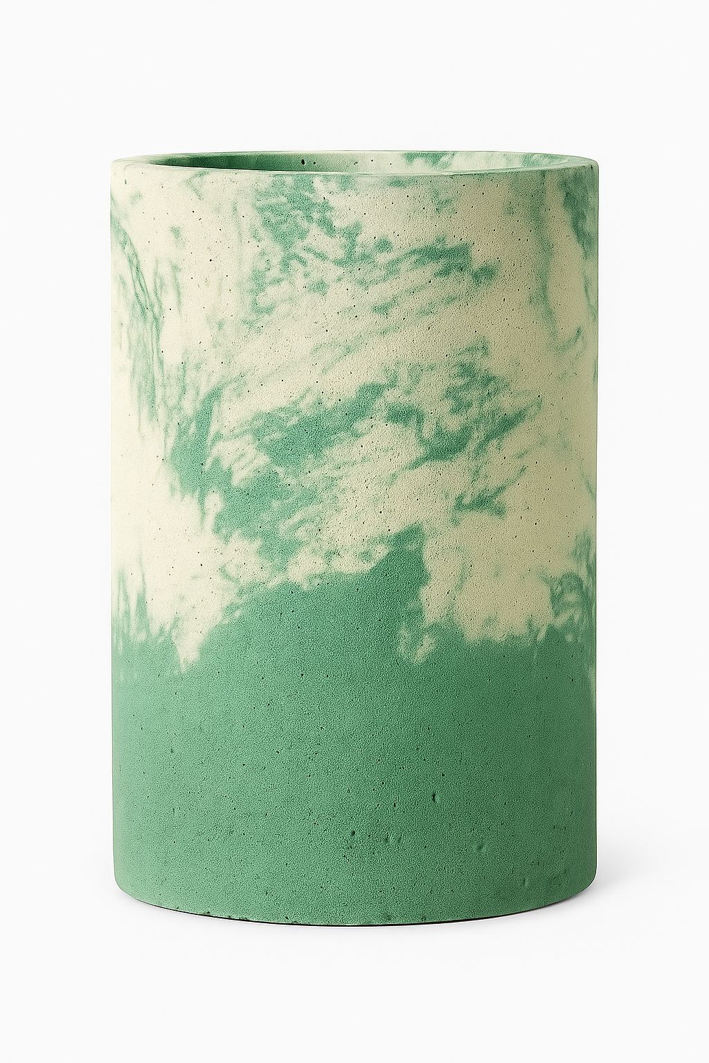 Maceta cilíndrica de concreto