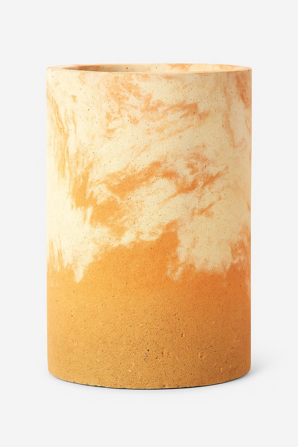 Maceta cilíndrica de concreto