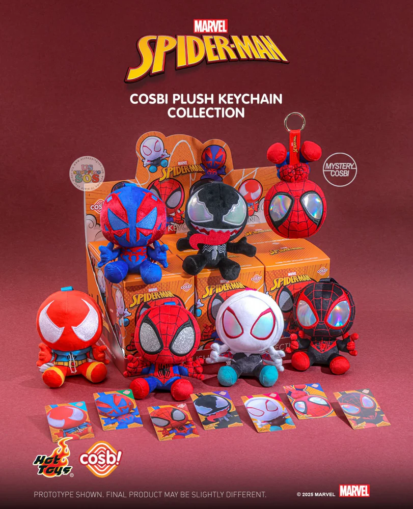 Marvel Spider-Man Cosbi Plush Keychain Collection