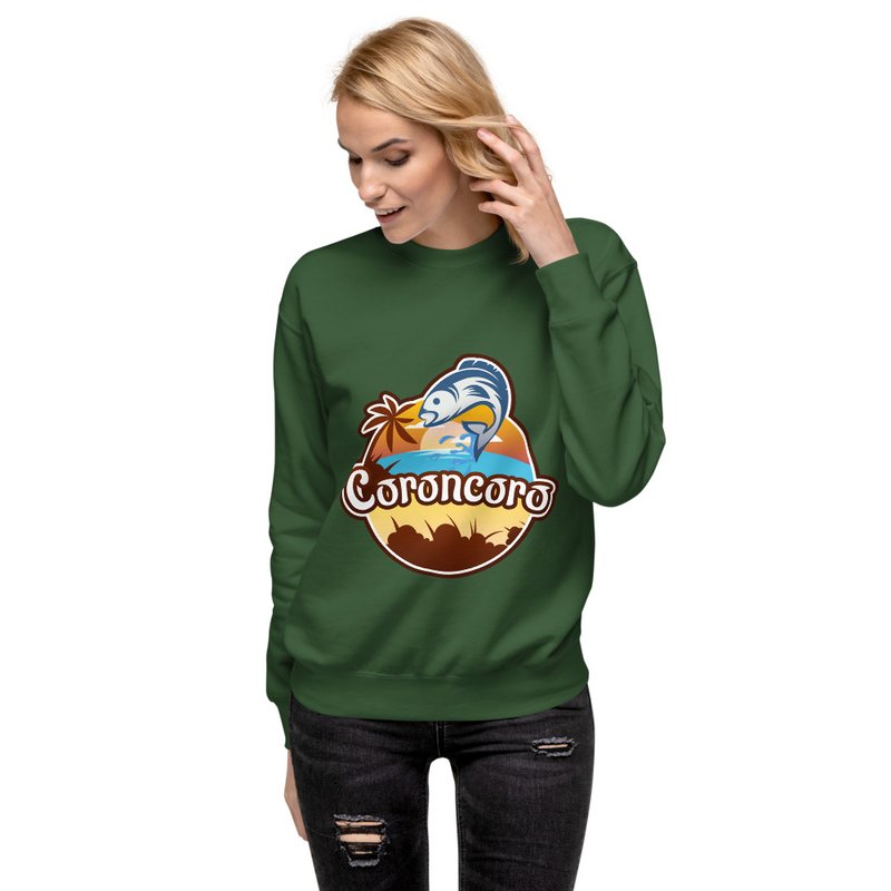 Coroncoro Logo Front - Unisex Premium Sweatshirt