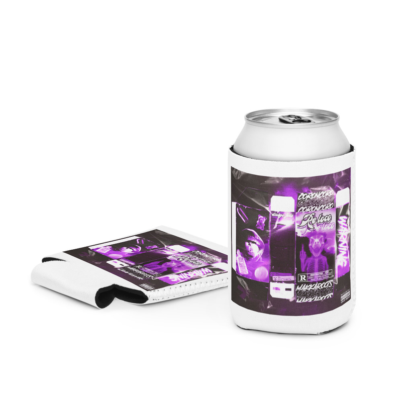 Re Loco Cover Purple-themed can cooler sleeve