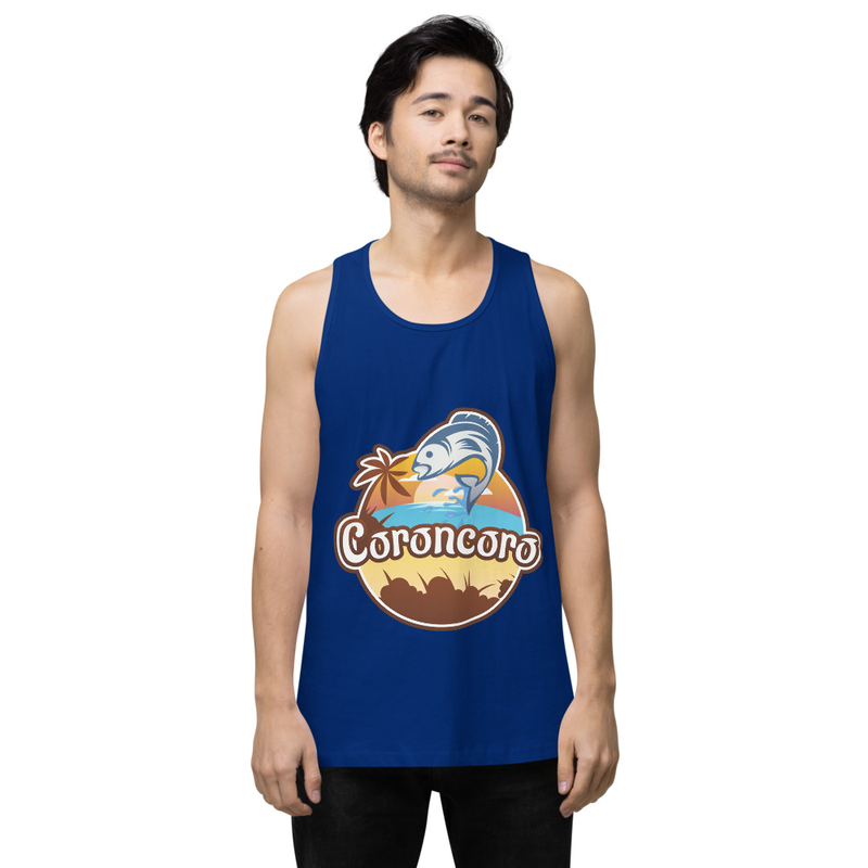 Coroncoro Front Logo - Men’s premium tank top