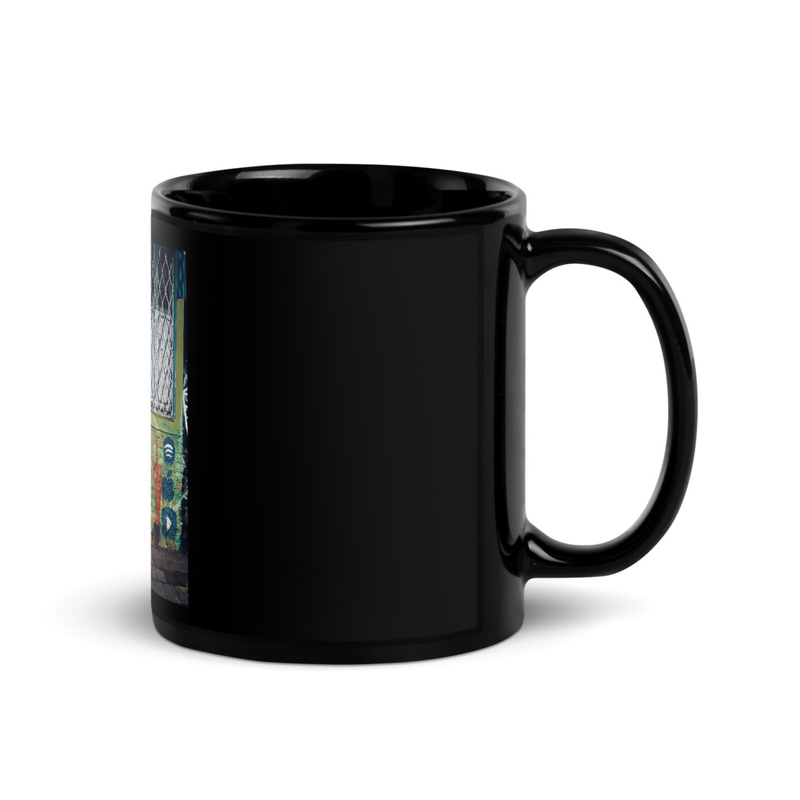 Re Loco Graffiti Black Ceramic Mug