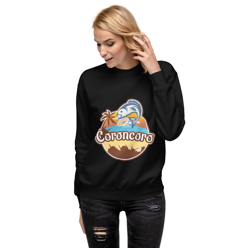 Coroncoro Logo Front - Unisex Premium Sweatshirt