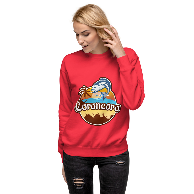 Coroncoro Logo Front - Unisex Premium Sweatshirt
