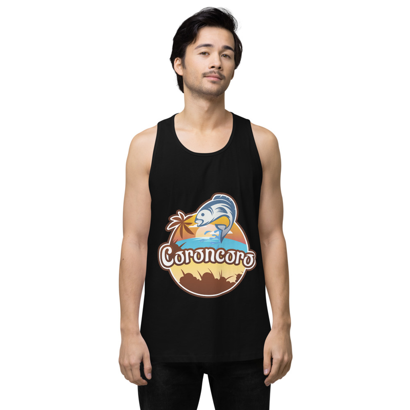 Coroncoro Front Logo - Men’s premium tank top