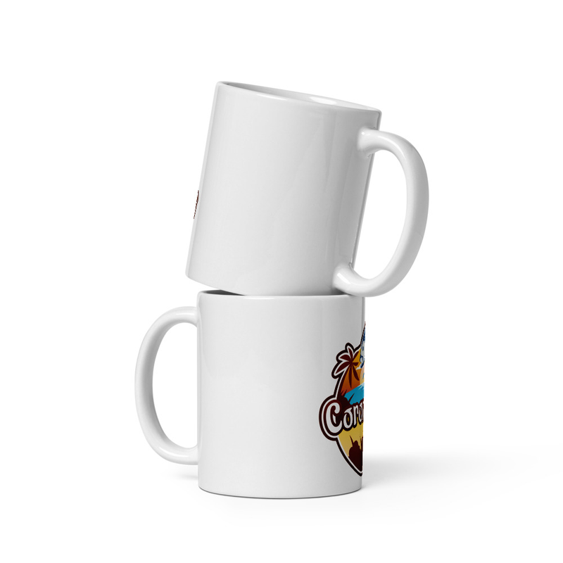 Coroncoro Logo - White glossy mug
