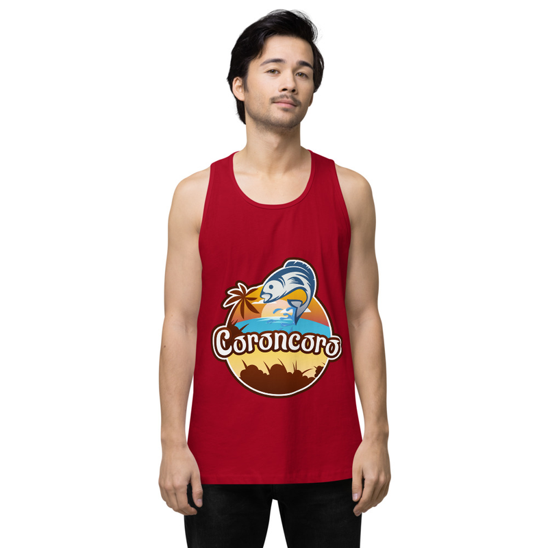 Coroncoro Front Logo - Men’s premium tank top