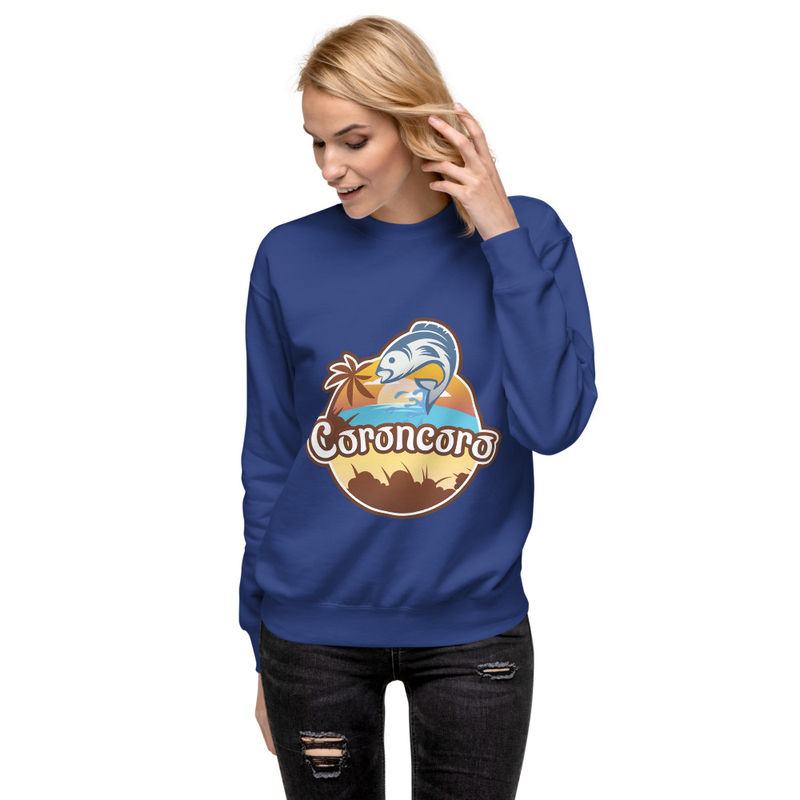 Coroncoro Logo Front - Unisex Premium Sweatshirt