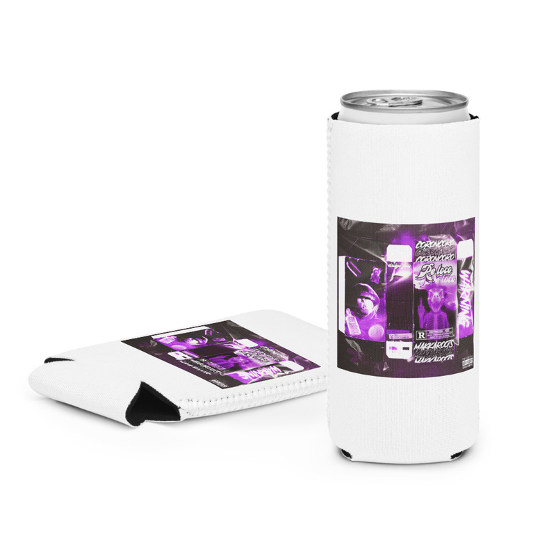 Re Loco Cover Purple-themed can cooler sleeve