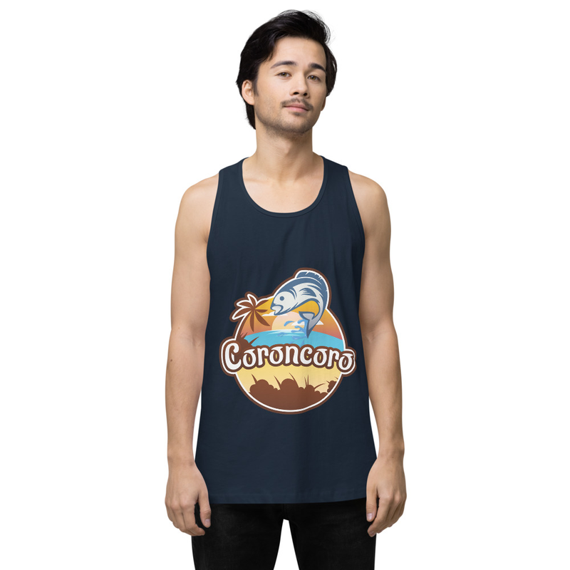 Coroncoro Front Logo - Men’s premium tank top