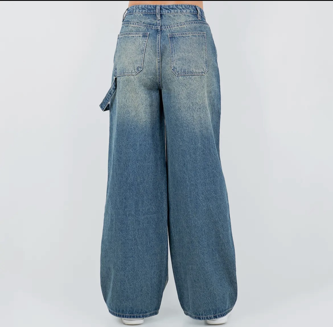 Carpenter Wide Leg Denim Jeans