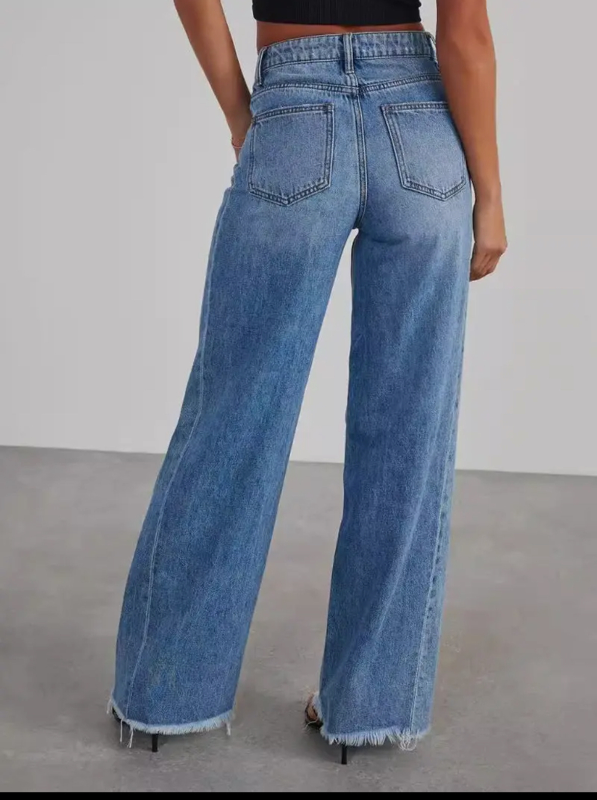 Wide Leg High Waist Jeans