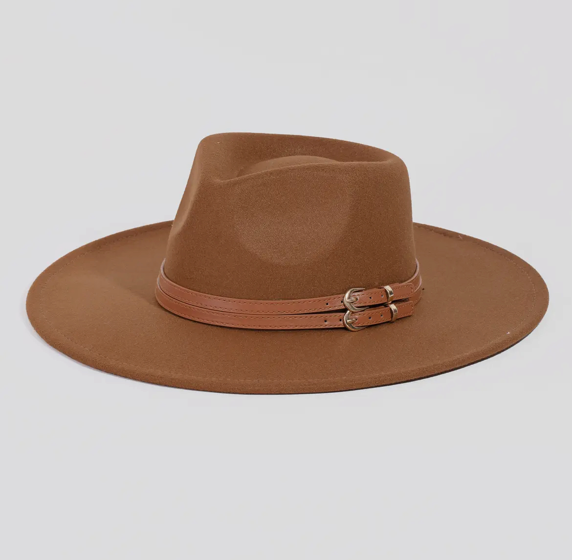  Wide-Brim Fedora Hat