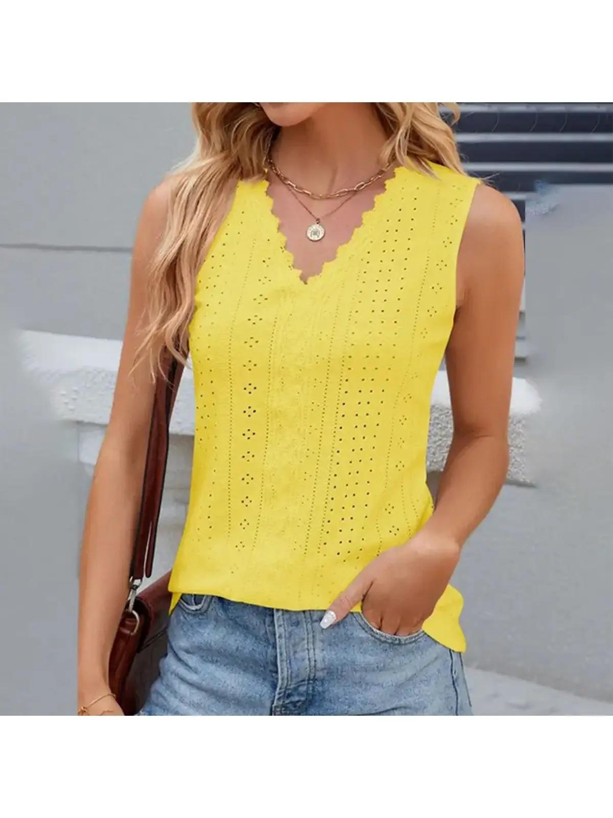 Yellow There Crochet top