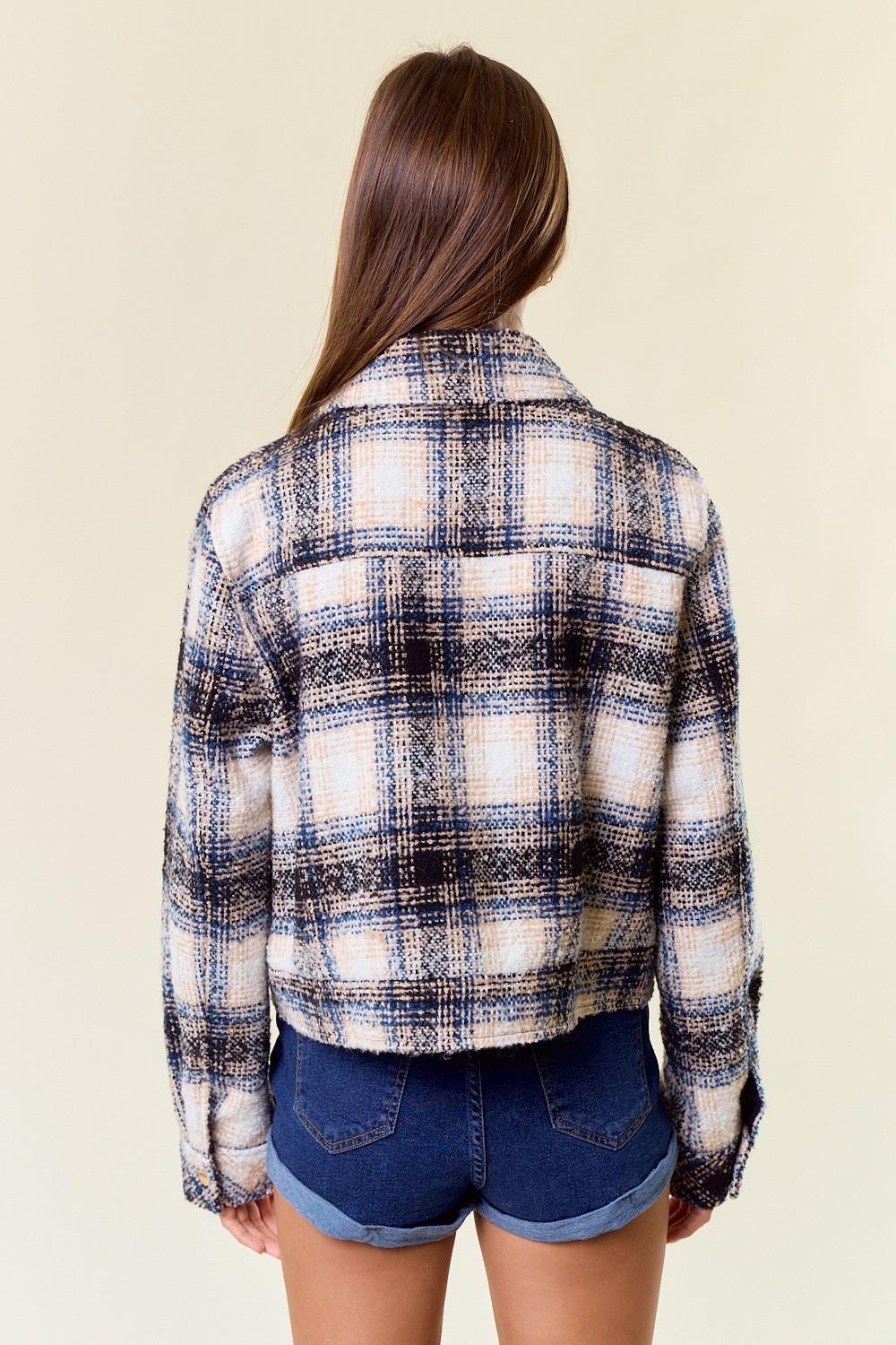 Plaid Tweed Jacket