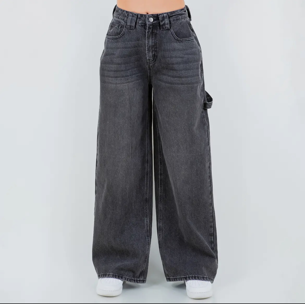 Carpenter Wide Leg Denim Jeans